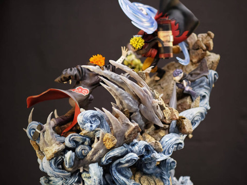 Naruto Vs Pain Modelo de impresión 3D
