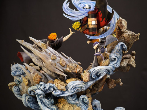 Naruto Vs Pain Modelo de impresión 3D