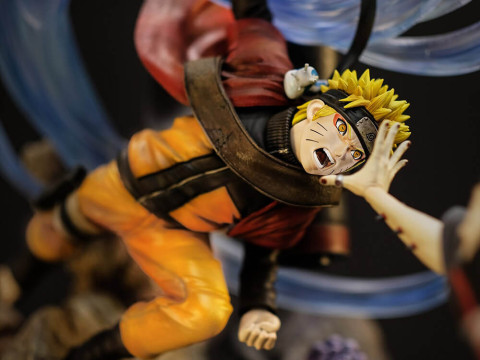 Naruto Vs Pain Modelo de impresión 3D