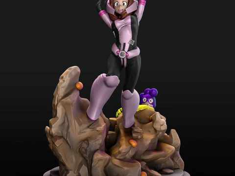 우라라카 오차코 3D 프린트 모델