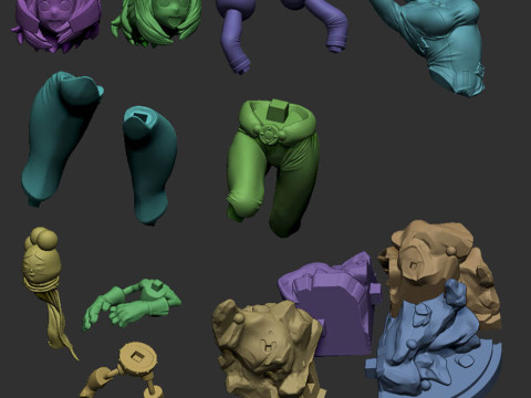 浦良御茶子 3D 打印模型