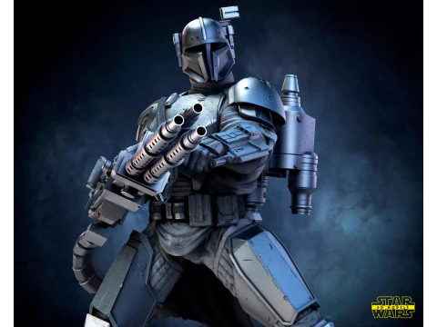 PAZ Vizsla - Star Wars 3D Print Model