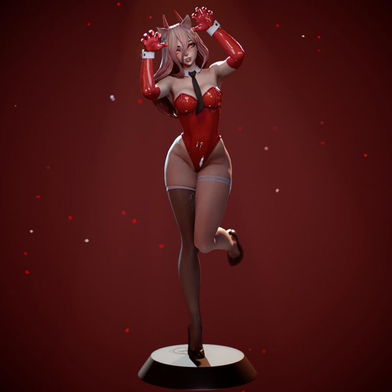 Power Chainsaw Man Modèles 3D en vedette .c4d .max .obj .3ds .fbx .stl .blend 