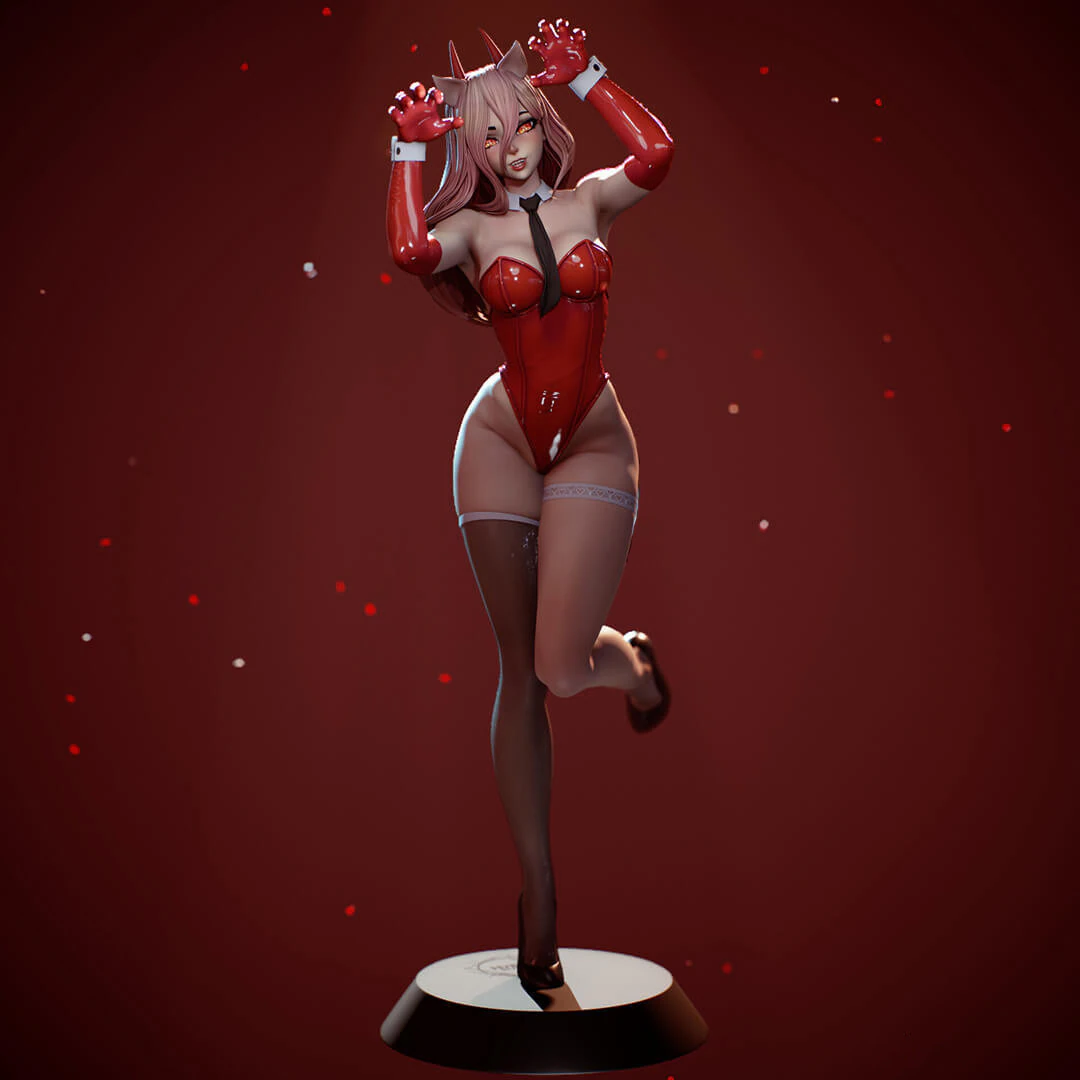 Power Chainsaw Man 3D Print Model .c4d .max .obj .3ds .fbx .stl .blend 