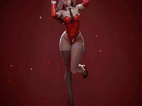 Homem motosserra Modelo de Impressão 3D