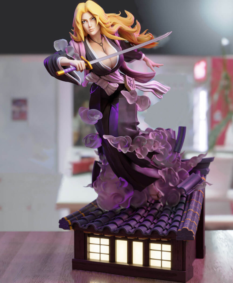 Rangiku Matsumoto 3D 打印模型 .c4d .max .obj .3ds .fbx .stl .blend