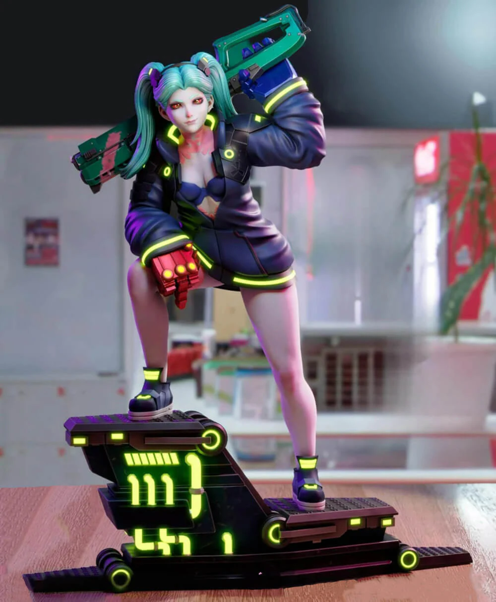 Rebecca - Cyberpunk 3D Print Model .c4d .max .obj .3ds .fbx .stl .blend 
