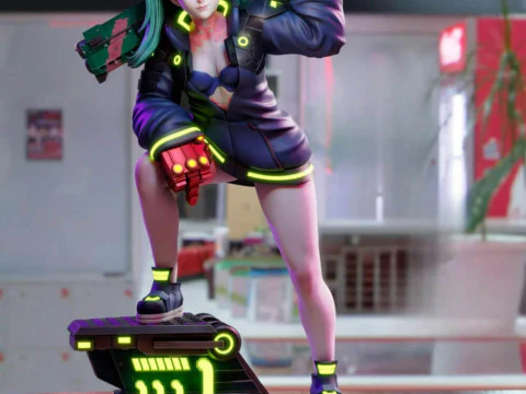 Ребекка - Киберпанк 3D Принт Модель