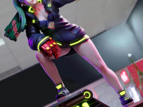 Rebecca - Cyberpunk 3D Print Model