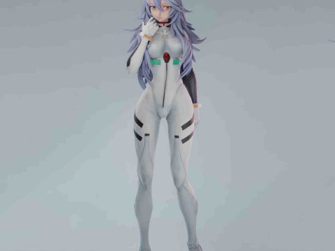 Rei Ayanami - Evangelion 3D-Druckmodell