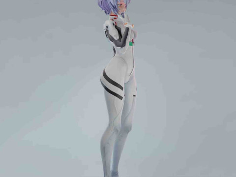 Rei Ayanami - Evangelion Model do druku 3D