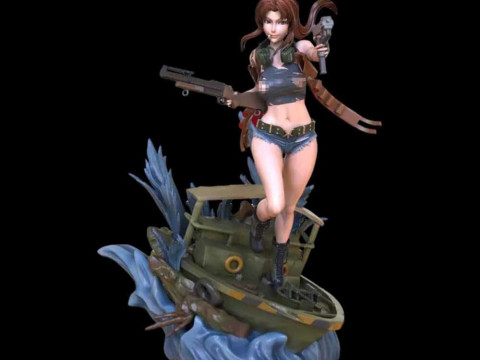 Revy - Black Lagoon 3D प्रिंट मॉडल