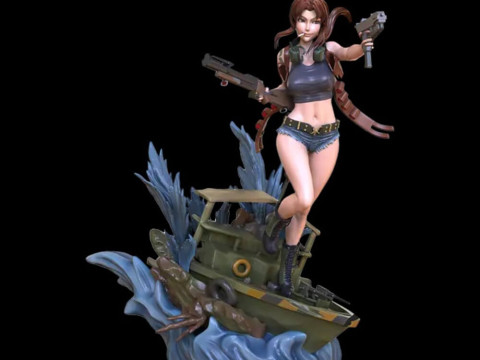 Revy - Black Lagoon 3D प्रिंट मॉडल