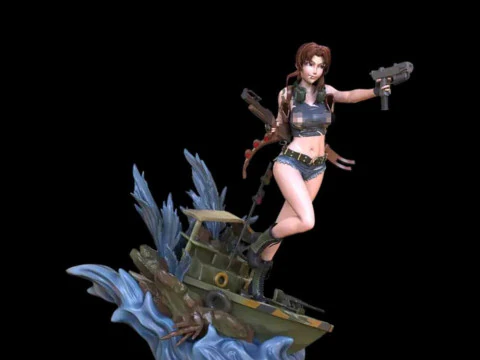 Revy - Black Lagoon 3D Print Model