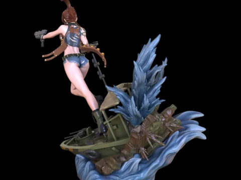 Revy - Black Lagoon 3D प्रिंट मॉडल