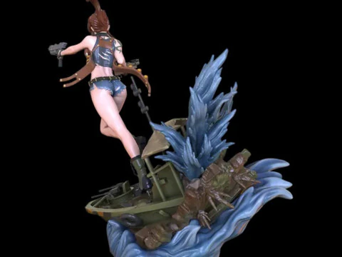 Revy - Black Lagoon 3D Print Model