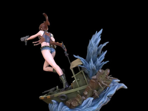 Revy - Black Lagoon 3D प्रिंट मॉडल