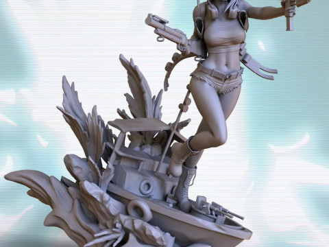 Revy - Black Lagoon 3D प्रिंट मॉडल