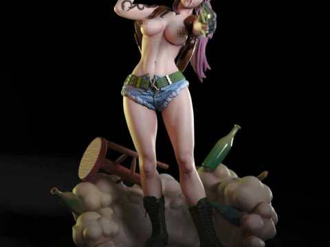 Revy - Black Lagoon 3Dプリントモデル