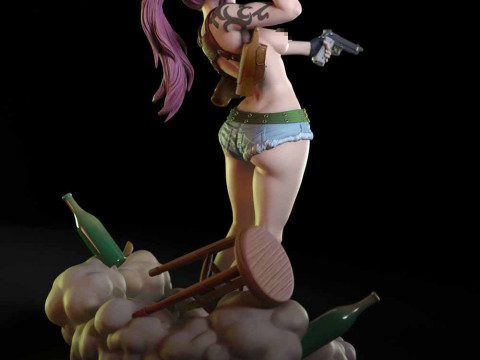 Revy - Black Lagoon 3Dプリントモデル