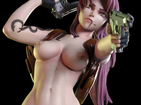 Revy - Black Lagoon 3D Print Model