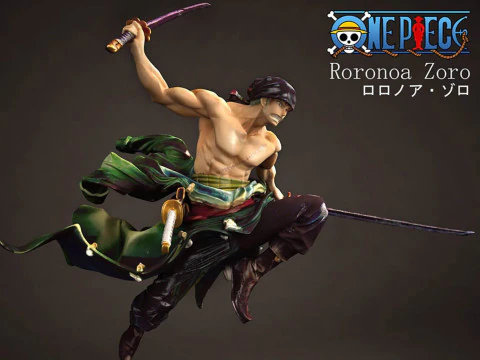 Roronoa Zoro - One Piece 3D Print Model