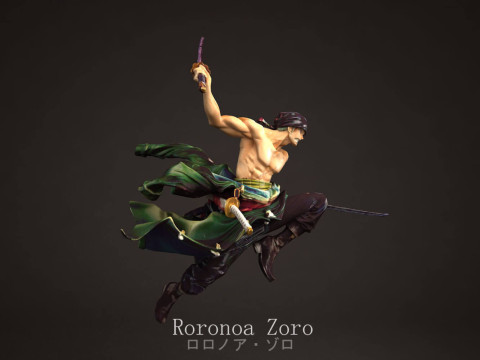 Roronoa Zoro - One Piece Modelo de Impressão 3D
