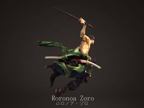 Roronoa Zoro - One Piece Modelo de Impressão 3D