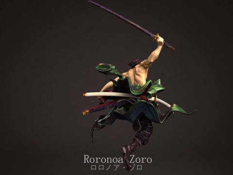 Roronoa Zoro - One Piece Modelo de Impressão 3D