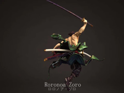 Roronoa Zoro - One Piece 3D Print Model