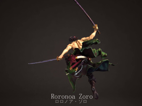Roronoa Zoro - One Piece Modelo de Impressão 3D