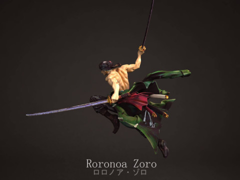 Roronoa Zoro - One Piece Modelo de Impressão 3D