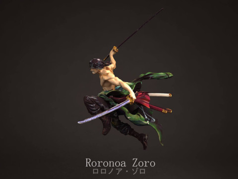 Roronoa Zoro - One Piece Modelo de Impressão 3D
