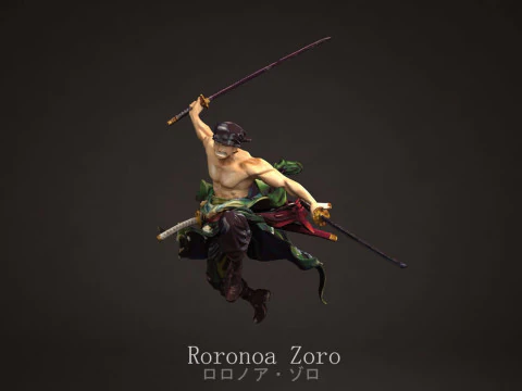 Roronoa Zoro - One Piece 3D Print Model