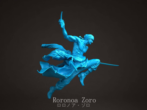 Roronoa Zoro - One Piece Modelo de Impressão 3D