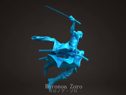 Roronoa Zoro - One Piece Modelo de Impressão 3D