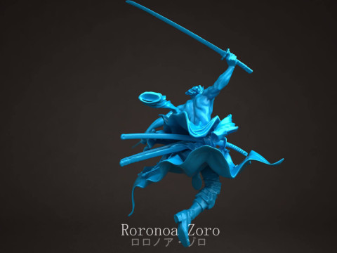 Roronoa Zoro - One Piece Modelo de Impressão 3D