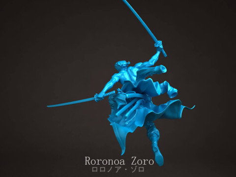 Roronoa Zoro - One Piece Modelo de Impressão 3D