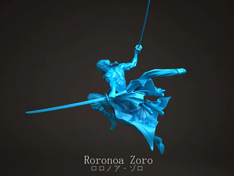 Roronoa Zoro - One Piece 3D Print Model