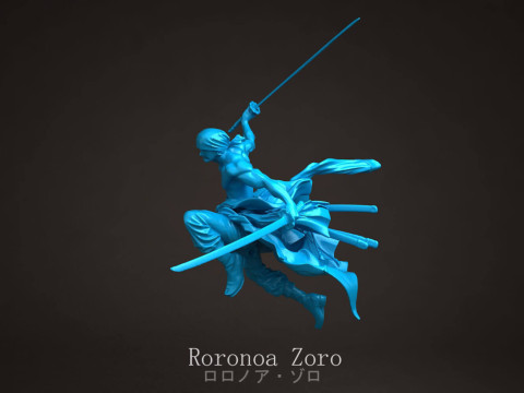 Roronoa Zoro - One Piece Modelo de Impressão 3D