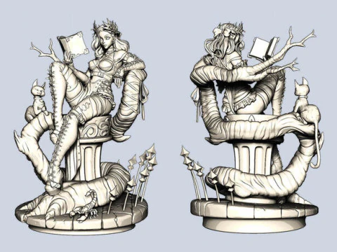 Rosine Pin-Up 3D Print Model