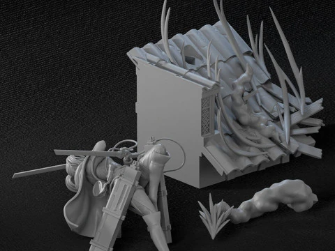 Sasha Braus - Attack on Titan 3D Print Model