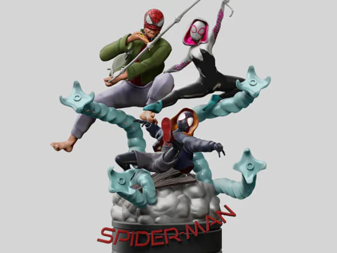 スパイダーマン マルチバース 3Dプリントモデル