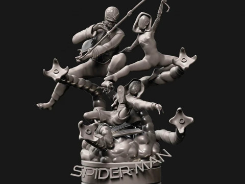 Spiderman Multiverse 3D Print Model