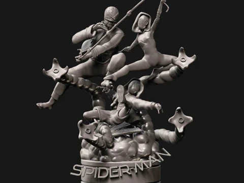 Spiderman-multiversum 3D printmodel