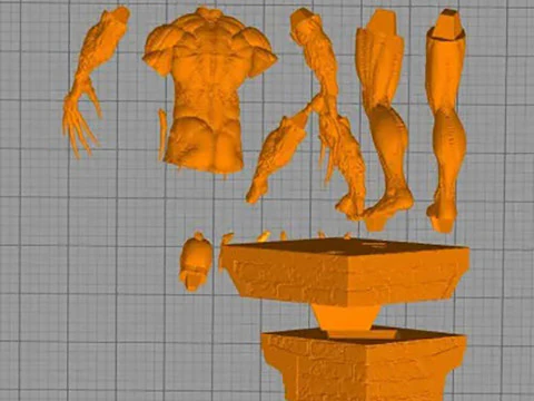 스파이더맨 톡신 3D 프린트 모델