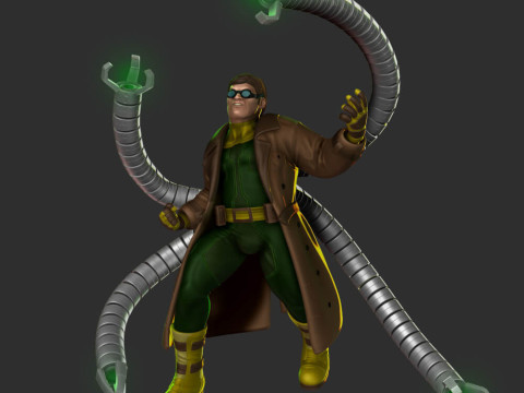 Spiderman Vs Doctor Octopus Model Cetak 3D