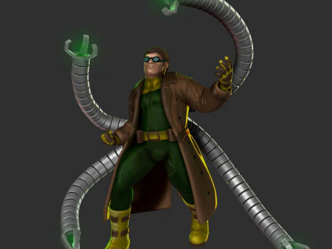 Spiderman Vs Doctor Octopus 3D Print Model