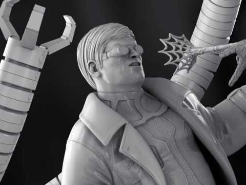 Spiderman Vs Doctor Octopus Model Cetak 3D