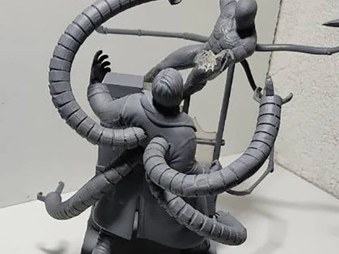 Spiderman Vs Doctor Octopus 3D Print Model
